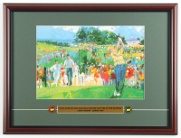 "Jack Nicklaus on the 10th Tee" Custom Framed Leroy Neiman Art Print with (2) Official Masters Pins at PristineAuction.com