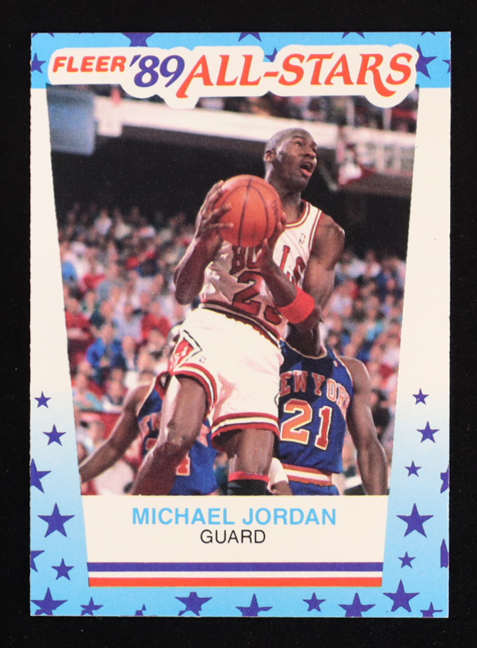 Michael Jordan 1989 Fleer Sticker All Stars #3 at PristineAuction.com Michael Jordan 1989 Fleer Sticker All Stars #3 at PristineAuction.com