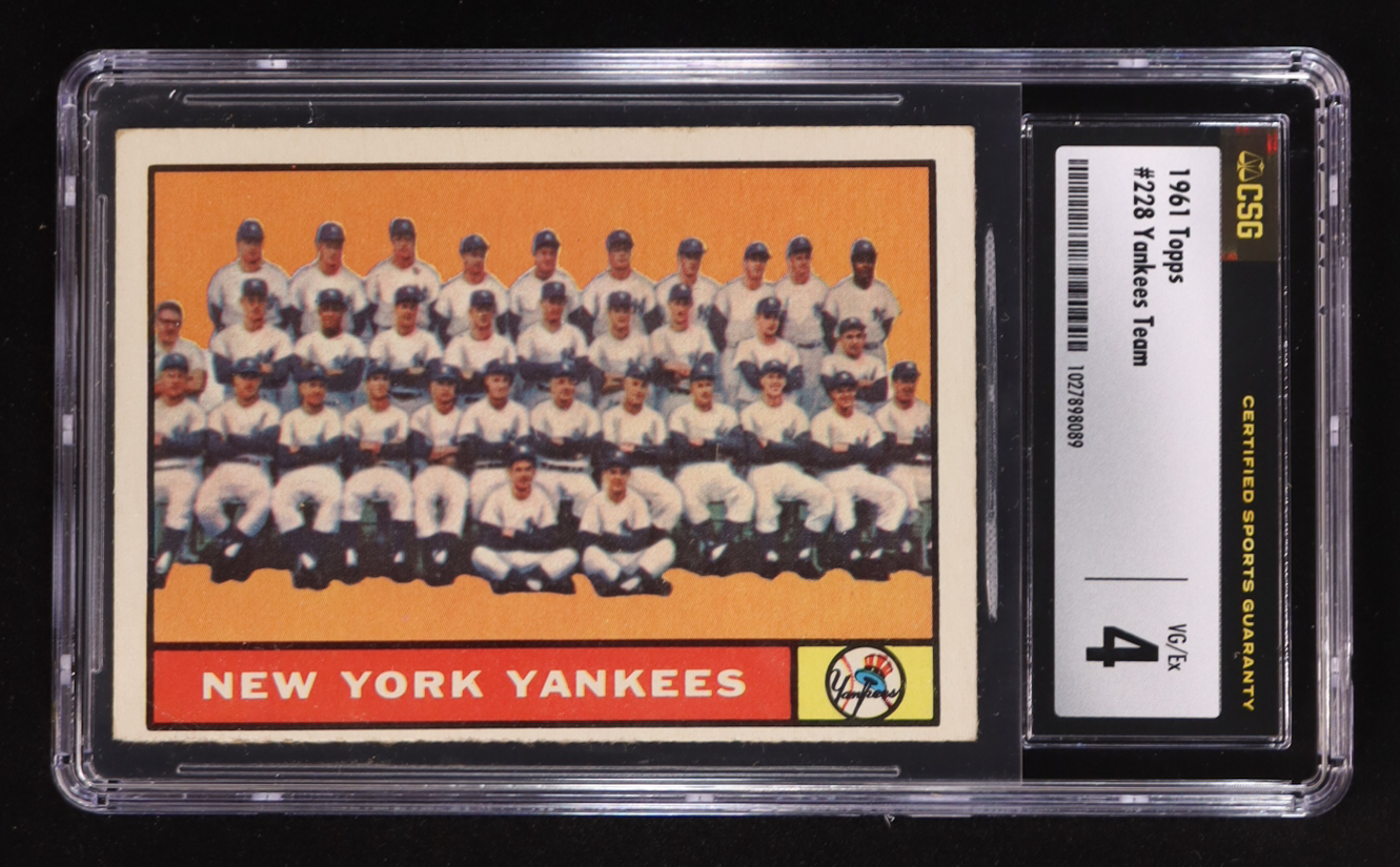 New York Yankees 1961 Topps #228 TC (CSG 4) at PristineAuction.com New York Yankees 1961 Topps #228 TC (CSG 4) at PristineAuction.com