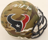 DeAndre Hopkins Signed Texans Camo Alternate Speed Mini Helmet (Beckett) at PristineAuction.com