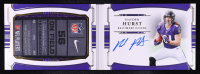 Hayden Hurst 2018 Panini National Treasures Rookie Jumbo Prime Signatures Booklet Laundry Tag Vertical Variation #8 #1/5 RC at PristineAuction.com