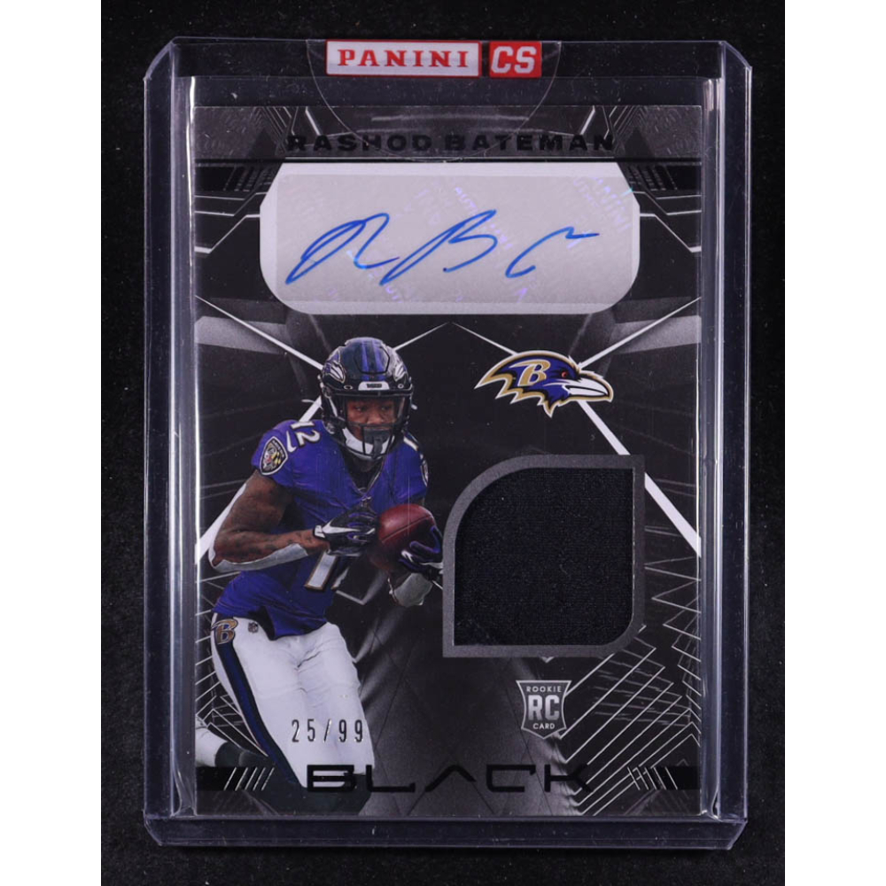 Rashod Bateman 2021 Panini Black Rookie Signature Materials #15 #25/99 RC at PristineAuction.com