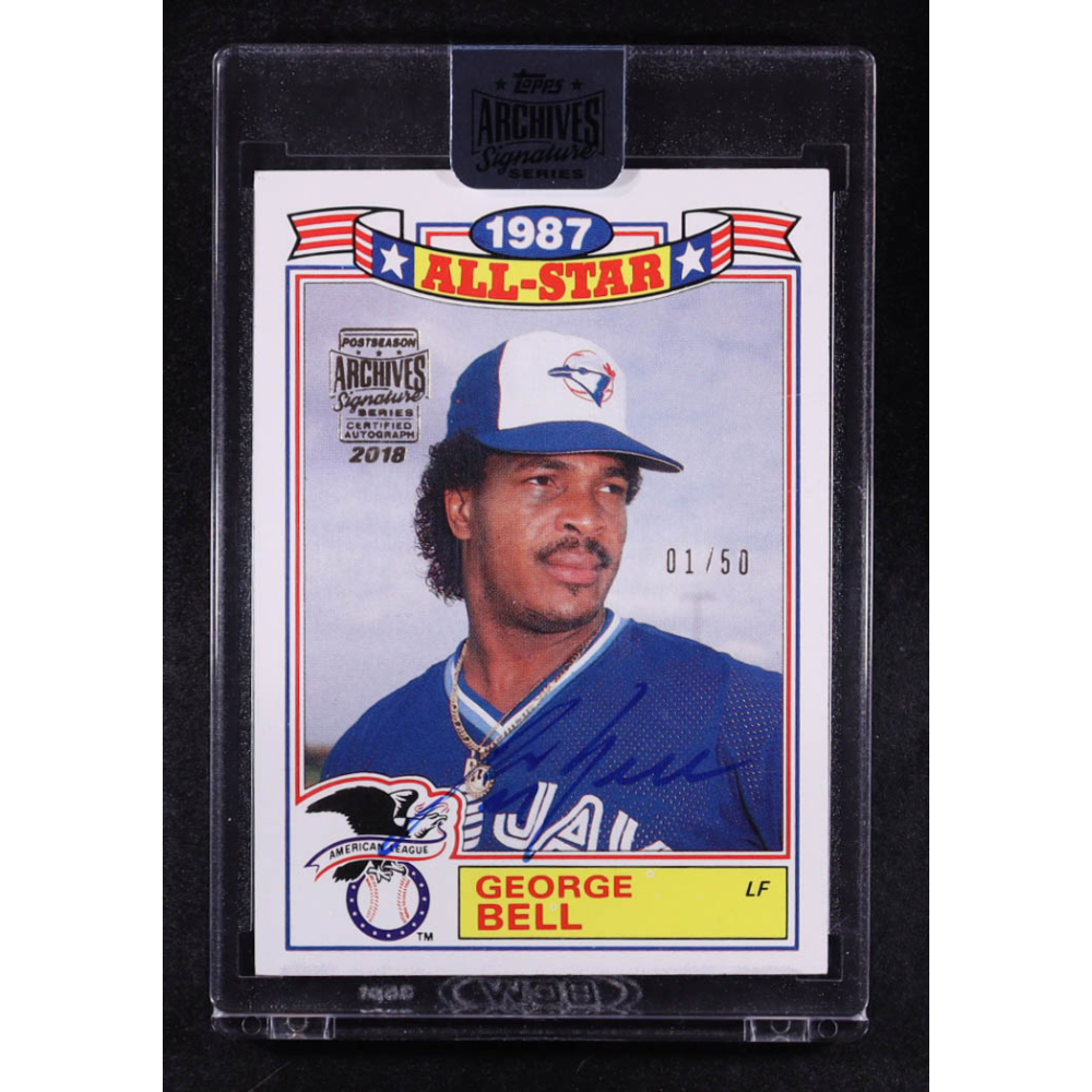 George Bell 2018 Topps Archives Signature Series Postseason George Bell #6 #1/50 at PristineAuction.com