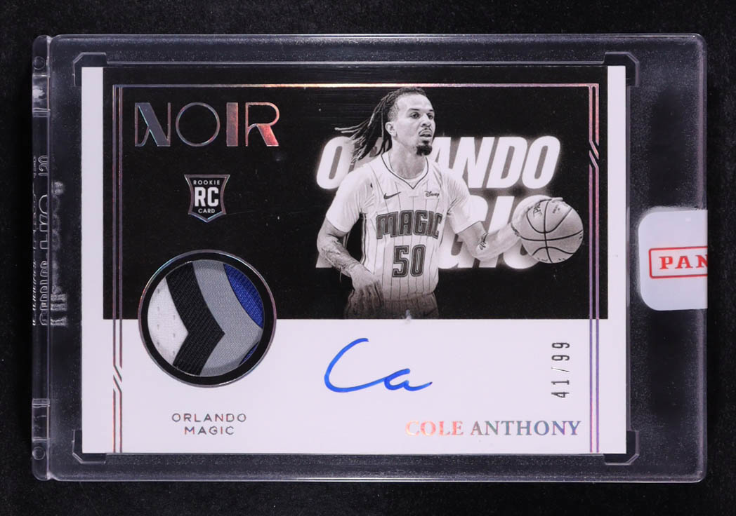 Cole Anthony 2020-21 Panini Noir #317 #41/99 AU JSY RC at PristineAuction.com Cole Anthony 2020-21 Panini Noir #317 #41/99 AU JSY RC at PristineAuction.com