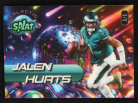 Jalen Hurts 2025 Wild Card Splat Galactic Background 9 Rainbow Foil #SGALE9-JH #1/1 at PristineAuction.com