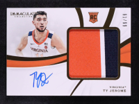 Ty Jerome 2019-20 Immaculate Collection Collegiate Premium Patches Rookie Autographs #105 #91/99 RC at PristineAuction.com