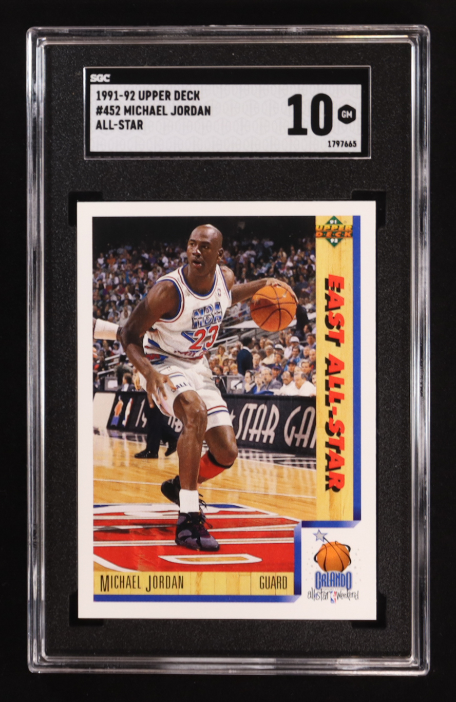 Michael Jordan 1991-92 Upper Deck #452 AS (SGC 10) at PristineAuction.com Michael Jordan 1991-92 Upper Deck #452 AS (SGC 10) at PristineAuction.com