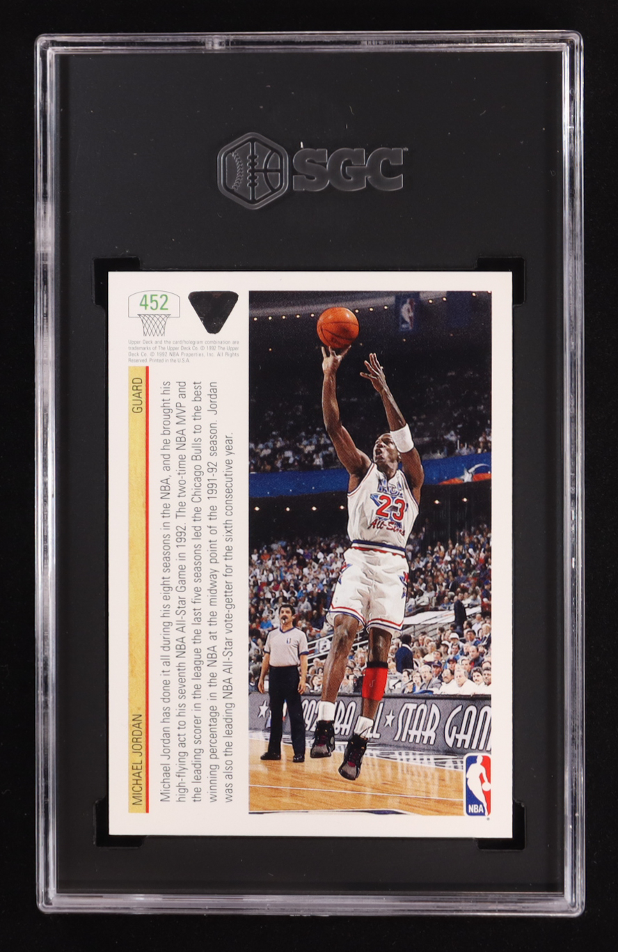 Michael Jordan 1991-92 Upper Deck #452 AS (SGC 10) at PristineAuction.com Michael Jordan 1991-92 Upper Deck #452 AS (SGC 10) at PristineAuction.com
