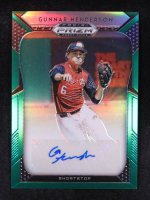Gunnar Henderson 2019 Panini Prizm Draft Picks Autographs Prizms Green #48 RC at PristineAuction.com