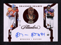 Shannon Sharpe 2021 Panini Flawless Career Progressions Autographs Ruby #12 #9/10 at PristineAuction.com