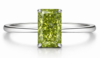 1.06 Carat Lab Grown GREEN Diamond Ring VVS2 | Estimated Retail Value: $2,800 (UGL & IGI Certs) | Brand New at PristineAuction.com