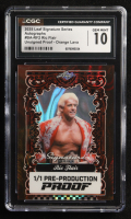 Ric Flair 2025 Leaf Signature Series Autographs Unsigned Proof Orange Lava #BARF2 #1/1 (CGC 10) at PristineAuction.com