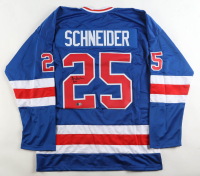 Billy Schneider Signed "Miracle" Schneider Jersey Inscribed "Buzz" (Beckett) at PristineAuction.com