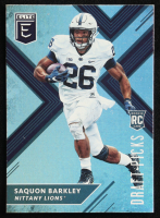 Saquon Barkley 2018 Elite Draft Picks #105A RC at PristineAuction.com