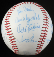White Leather Baseball Hand-Signed by (15) with Duke Snider, Don Drysdale, Ralph Branca, Ken McMullen (JSA) at PristineAuction.com