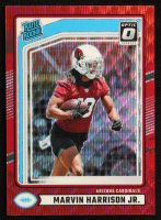 Marvin Harrison Jr. 2024 Donruss Optic Rated Rookies Preview Red Wave #393 RC at PristineAuction.com