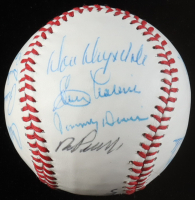 White Leather Baseball Hand-Signed by (15) with Duke Snider, Don Drysdale, Ralph Branca, Ken McMullen (JSA) at PristineAuction.com