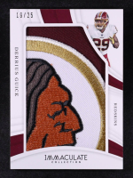 Derrius Guice 2019 Immaculate Collection Immaculate Logos #45 #19/25 at PristineAuction.com