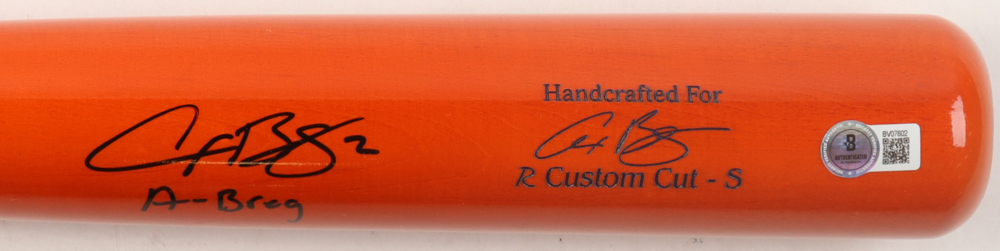 Alex Bregman Signed Marucci Baseball Bat Inscribed "A-Breg" (Beckett) at PristineAuction.com Alex Bregman Signed Marucci Baseball Bat Inscribed "A-Breg" (Beckett) at PristineAuction.com