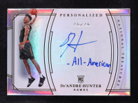 De'Andre Hunter 2019-20 Panini National Treasures Personalized Autographs #34 #1/1 RC at PristineAuction.com