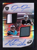 Josh Jacobs / Miles Sanders 2019 Panini Spectra Rookie Dual Patch Autographs #18 #7/25 RC at PristineAuction.com