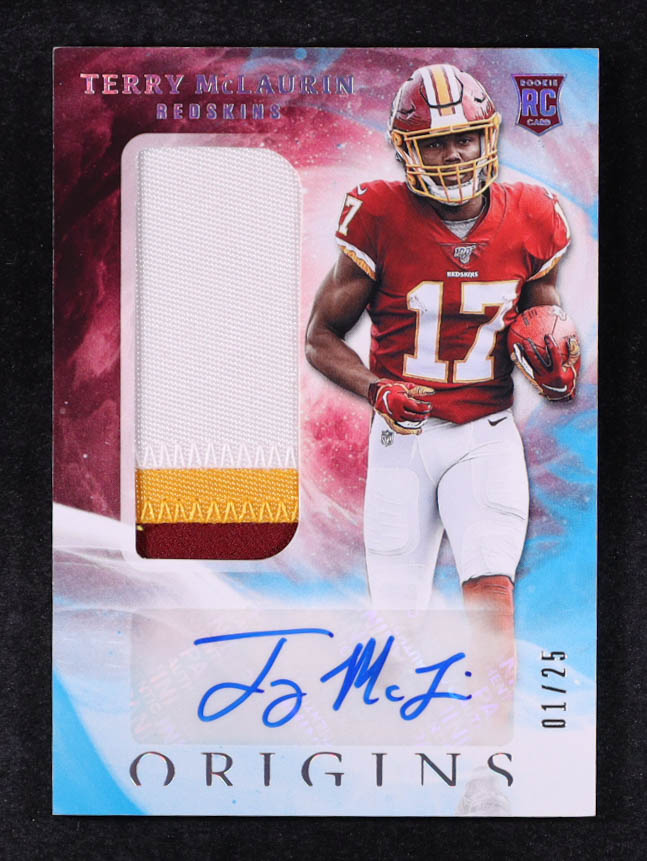 Terry McLaurin 2019 Panini Origins Turquoise #137 #1/25 JSY AU RC at PristineAuction.com Terry McLaurin 2019 Panini Origins Turquoise #137 #1/25 JSY AU RC at PristineAuction.com