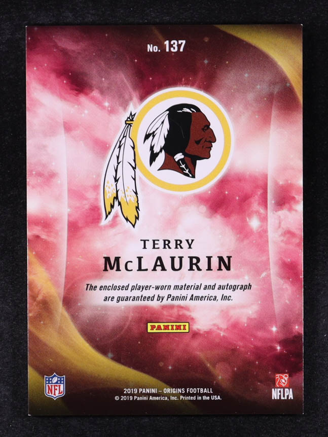Terry McLaurin 2019 Panini Origins Turquoise #137 #1/25 JSY AU RC at PristineAuction.com Terry McLaurin 2019 Panini Origins Turquoise #137 #1/25 JSY AU RC at PristineAuction.com