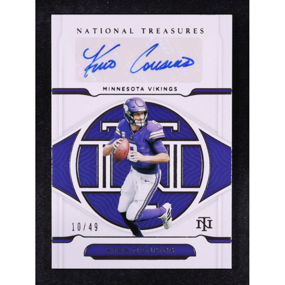 Kirk Cousins 2021 Panini National Treasures Signatures #33 #10/49 at PristineAuction.com
