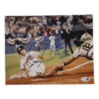 Sid Bream Signed Braves 8x10 Photo Inscribed "The Slide" & "10/14/92" (JSA) at PristineAuction.com