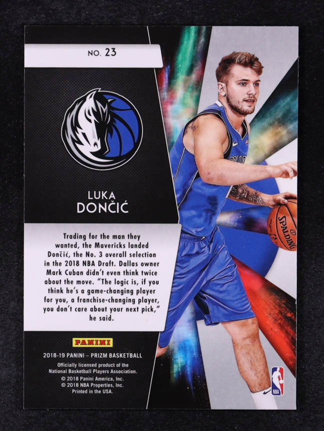 Luka Doncic 2018-19 Panini Prizm Freshman Phenoms #23 RC at PristineAuction.com Luka Doncic 2018-19 Panini Prizm Freshman Phenoms #23 RC at PristineAuction.com