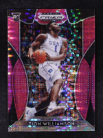 Zion Williamson 2019-20 Panini Prizm Draft Picks Prizms Pink Pulsar #1 RC at PristineAuction.com