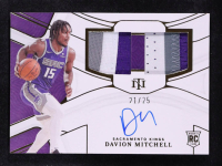 Davion Mitchell 2021-22 Panini National Treasures Rookie Dual Material Autographs Prime #RMDDVM #21/25 RC at PristineAuction.com
