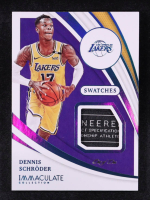 Dennis Schroder 2020-21 Immaculate Collection Swatches Platinum #10 #1/1 at PristineAuction.com