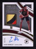 Evan Mobley 2021-22 Immaculate Collection Rookie Sneaker Swatch Signatures Premium Edition #3 #15/25 RC at PristineAuction.com
