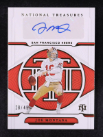 Joe Montana 2021 Panini National Treasures Signatures Gold #3 #28/49 at PristineAuction.com