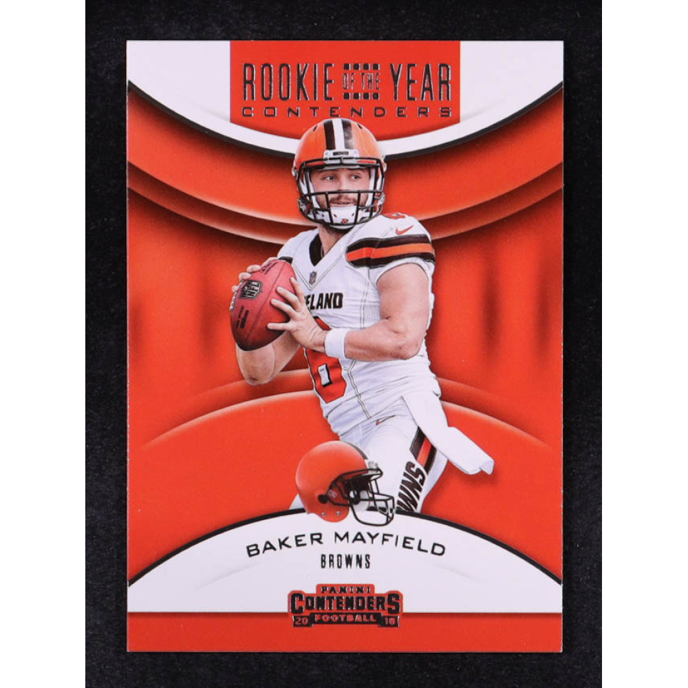 Baker Mayfield 2018 Panini Contenders Rookie of the Year Contenders #1 RC at PristineAuction.com