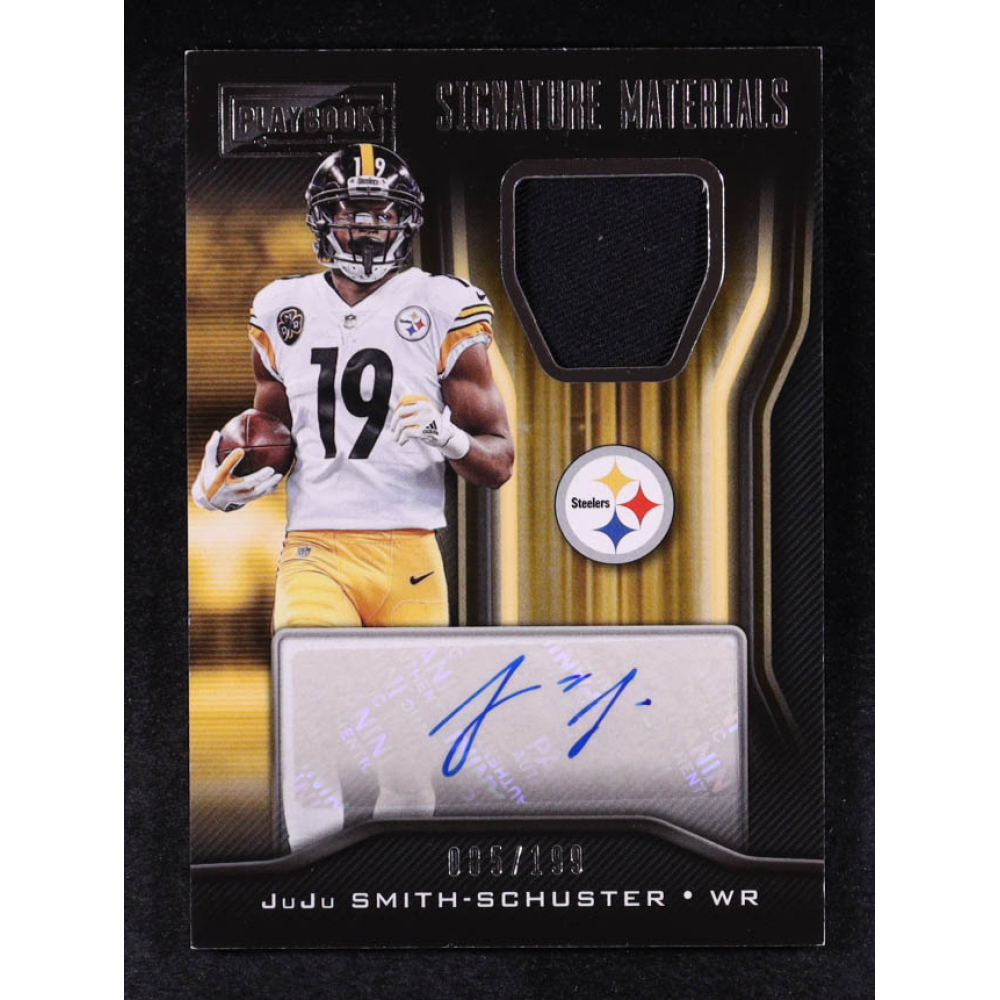 JuJu Smith-Schuster 2018 Panini Playbook Signature Materials #11 #85/199 at PristineAuction.com
