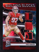 Nick Bosa 2019 Panini Spectra Building Blocks Materials Nebula #11 #1/2 RC at PristineAuction.com