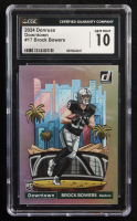 Brock Bowers 2024 Donruss Downtown #17 RC (CGC 10) at PristineAuction.com