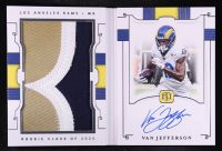 Van Jefferson 2020 Panini National Treasures Rookie Jumbo Materials Prime Signature Booklets #23 #35/99 RC at PristineAuction.com