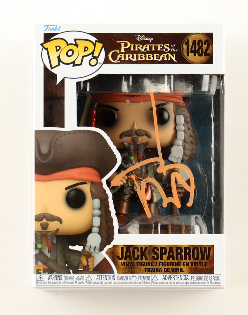 Johnny Depp Signed "Pirates of the Caribbean" #1482 Jack Sparrow Funko Pop! Vinyl Figure (Beckett) at PristineAuction.com Johnny Depp Signed "Pirates of the Caribbean" #1482 Jack Sparrow Funko Pop! Vinyl Figure (Beckett) at PristineAuction.com