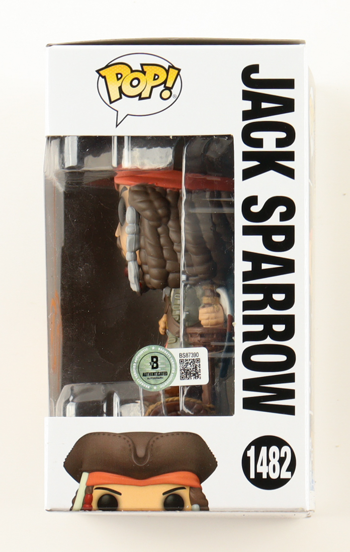 Johnny Depp Signed "Pirates of the Caribbean" #1482 Jack Sparrow Funko Pop! Vinyl Figure (Beckett) at PristineAuction.com Johnny Depp Signed "Pirates of the Caribbean" #1482 Jack Sparrow Funko Pop! Vinyl Figure (Beckett) at PristineAuction.com