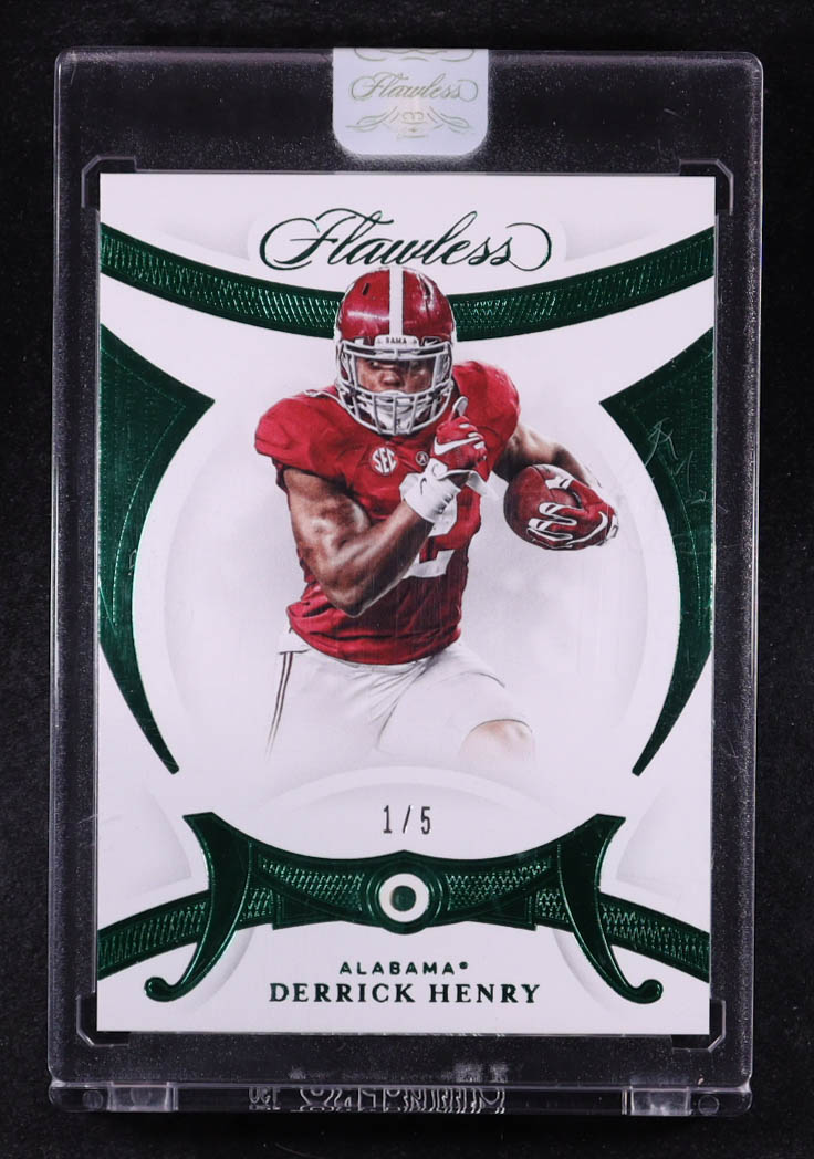 Derrick Henry 2020 Panini Flawless Collegiate Emerald #33 #1/5 at PristineAuction.com Derrick Henry 2020 Panini Flawless Collegiate Emerald #33 #1/5 at PristineAuction.com