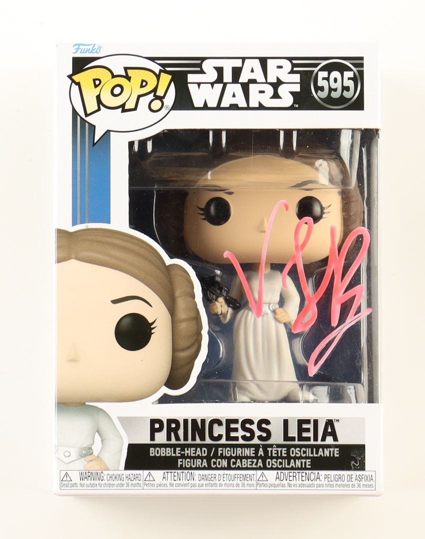 Vivien Lyra Blair Signed "Star Wars" #595 Princess Leia Bobble-Head Funko Pop! Vinyl Figure (ACOA) at PristineAuction.com Vivien Lyra Blair Signed "Star Wars" #595 Princess Leia Bobble-Head Funko Pop! Vinyl Figure (ACOA) at PristineAuction.com