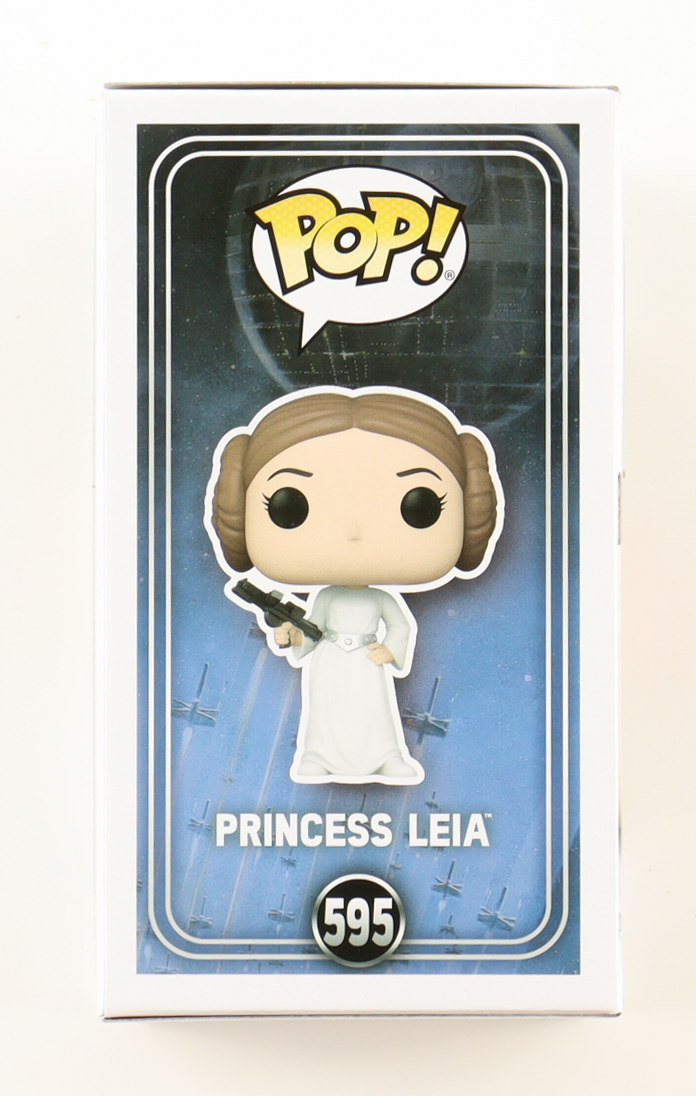 Vivien Lyra Blair Signed "Star Wars" #595 Princess Leia Bobble-Head Funko Pop! Vinyl Figure (ACOA) at PristineAuction.com Vivien Lyra Blair Signed "Star Wars" #595 Princess Leia Bobble-Head Funko Pop! Vinyl Figure (ACOA) at PristineAuction.com