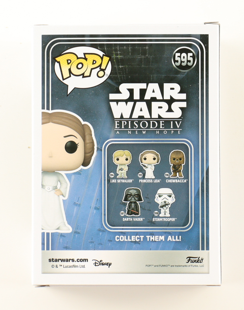 Vivien Lyra Blair Signed "Star Wars" #595 Princess Leia Bobble-Head Funko Pop! Vinyl Figure (ACOA) at PristineAuction.com Vivien Lyra Blair Signed "Star Wars" #595 Princess Leia Bobble-Head Funko Pop! Vinyl Figure (ACOA) at PristineAuction.com