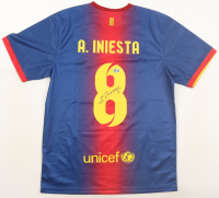 Andres Iniesta Signed FC Barcelona Nike Authentic Jersey (Beckett) at PristineAuction.com