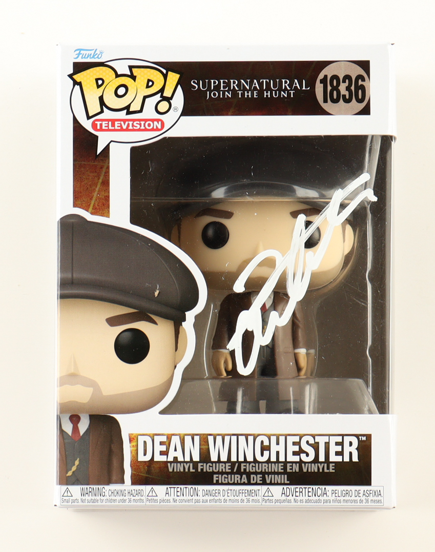 Jensen Ackles Signed "Supernatural: Join the Hunt" #1836 Dean Winchester Funko Pop! Vinyl Figure (Beckett) at PristineAuction.com Jensen Ackles Signed "Supernatural: Join the Hunt" #1836 Dean Winchester Funko Pop! Vinyl Figure (Beckett) at PristineAuction.com