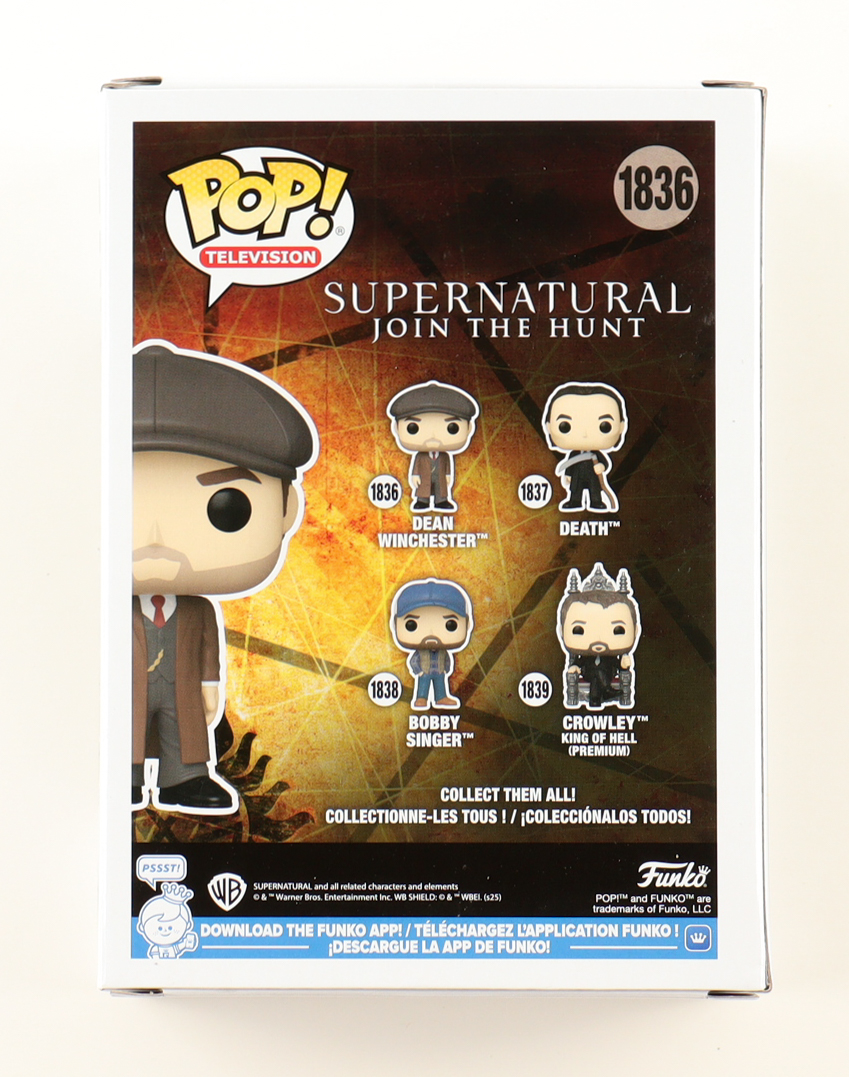 Jensen Ackles Signed "Supernatural: Join the Hunt" #1836 Dean Winchester Funko Pop! Vinyl Figure (Beckett) at PristineAuction.com Jensen Ackles Signed "Supernatural: Join the Hunt" #1836 Dean Winchester Funko Pop! Vinyl Figure (Beckett) at PristineAuction.com