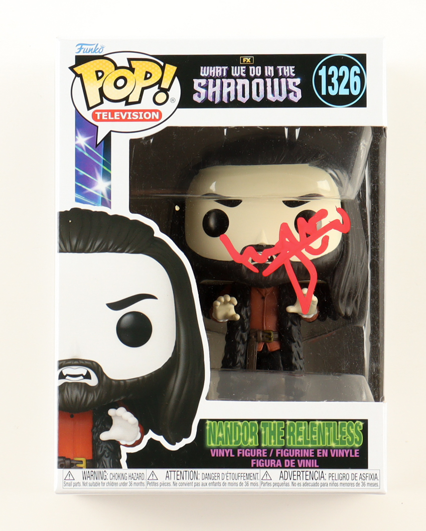 Kayvan Novak Signed "What We Do In The Shadows" #1326 Nandor The Relentless Funko Pop! Vinyl Figure (ACOA) at PristineAuction.com Kayvan Novak Signed "What We Do In The Shadows" #1326 Nandor The Relentless Funko Pop! Vinyl Figure (ACOA) at PristineAuction.com